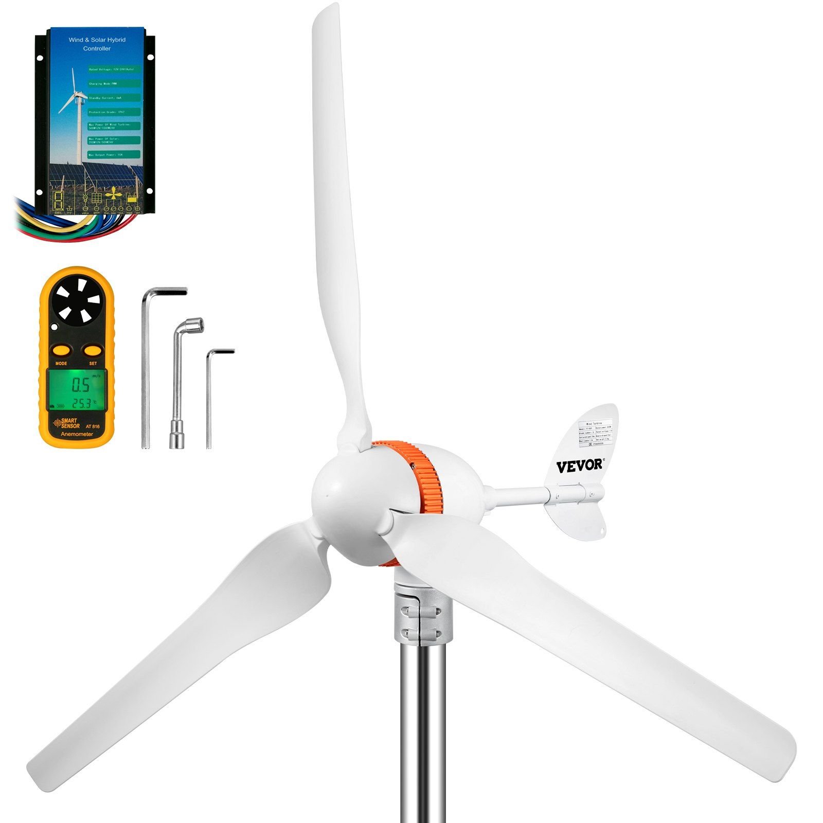 VEVOR Wind Turbine Generator, 12V/AC Wind Turbine Kit